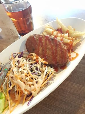 Fish & Chips at Zhenyi Veggie Place 真一素食坊 in Northeast Singapore