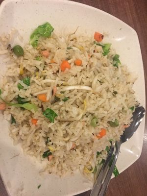 Fried rice $3.50 at Zhenyi Veggie Place 真一素食坊 in Northeast Singapore