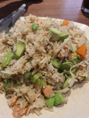 Petai fried rice at Zhenyi Veggie Place 真一素食坊 in Northeast Singapore