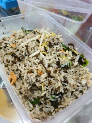 Olive fried rice via Food Panda ~ Circuit Breaker Period Phase 2 at Zhenyi Veggie Place 真一素食坊 in Northeast Singapore