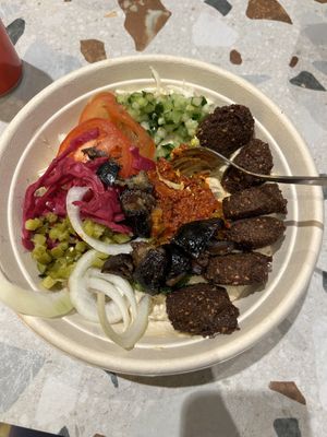 Falafel bowl (you get bread on the side)  at Ta'ameya Falafel - Gallerian in Stockholm