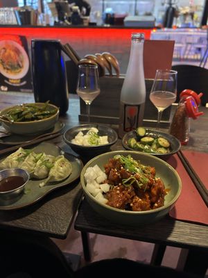 Selection of vegan starters/smaller dishess  at SIN Ramen in Stockholm