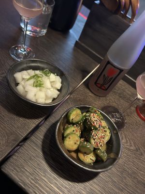 The cucumber was so yummy!  at SIN Ramen in Stockholm