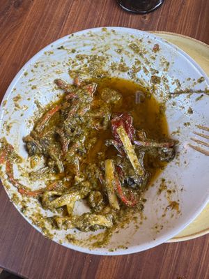 to show how much oil was in the pasta at DiPisa in Boyaca