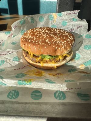 B.I.G. Burger  at PLNT Burger in Brookline