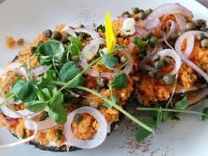 the bagel at Doug McNish Public Kitchen in Toronto