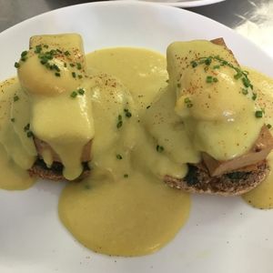 Vegan Benedict at Doug McNish Public Kitchen in Toronto