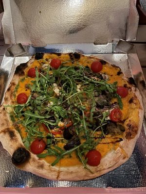 Pizza veganina   at Chez Louisa in Fort-de-france