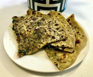 Methi paratha  at Chaat Bazaar in Dubai