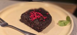 Chocolate brownie at Kaspar Schmauser in Essen