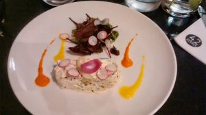 Raw creamy cheese at 42 Degrés in Paris