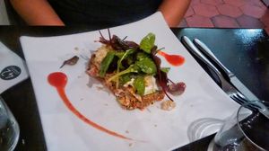 Raw lasagna at 42 Degrés in Paris