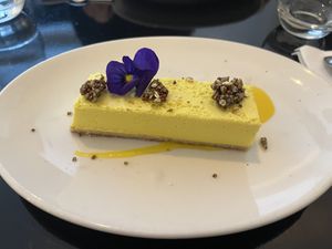 Today’s special (lemon cheesecake)  at 42 Degrés in Paris