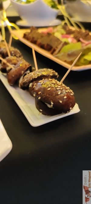 Mini burger portobello at 42 Degrés in Paris