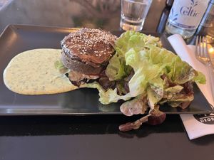Mushroom burger  at 42 Degrés in Paris