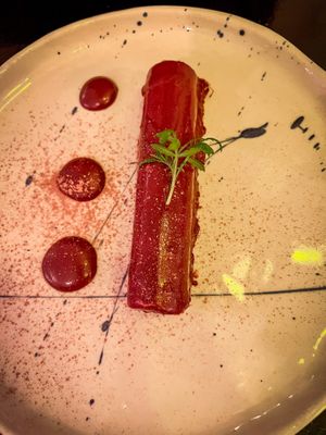 Dessert Chocolate Hazelnut finger  at 42 Degrés in Paris