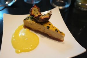 Raw cheese cake at 42 Degrés in Paris