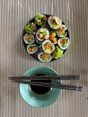 Watermelon toona sushi :D at The Jungle Nook - Harmony Hill in Tampaksiring