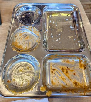 Vegan Thali at Manjeera - Food Stall in Pontypridd