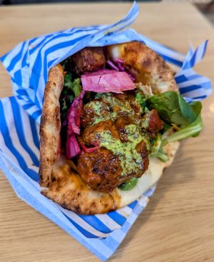 Vegan Naanwich at Manjeera - Food Stall in Pontypridd