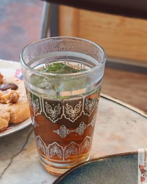 Mint tea at Houmous Jo in Montreuil