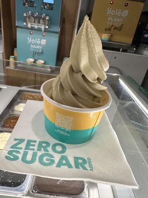 Vegan ice cream options  at Yolé in East London