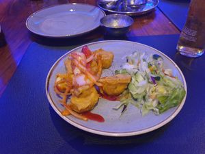 Mushroom pakora at Saji's  in Gateshead