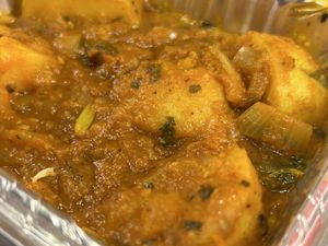 Bombay Potatoes you stupid woman Allo Allo   at Saji's  in Gateshead