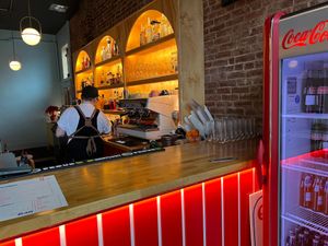 Bar area at Shahar in Louisville