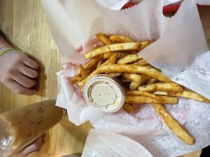 Fries with ranch #Veganuary at Shahar in Louisville
