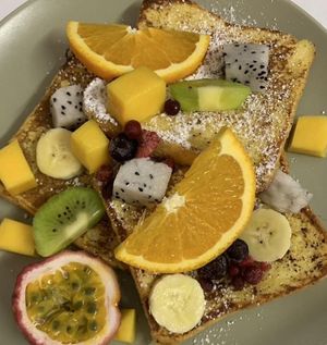 French Toast at Cheeva Health Cafe in Chiang Mai