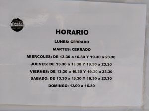 Horario 2025-03 at Gastrobar La Fábrica Brew Pub in Cartagena