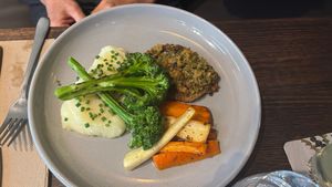 Herb crusted lions main  at Toil & Trouble in Brunswick East