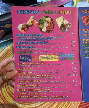2026 menu  at Tito's Bitchin' Burritos & Sourdough Pizzas in Koh Samui