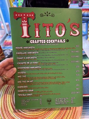 2026 menu  at Tito's Bitchin' Burritos & Sourdough Pizzas in Koh Samui
