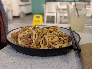 Vegan noodles at Holy Dumpling! in Colombo