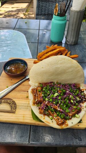 Vegan Bao Bun with tofu & vegan at Holy Dumpling! in Colombo