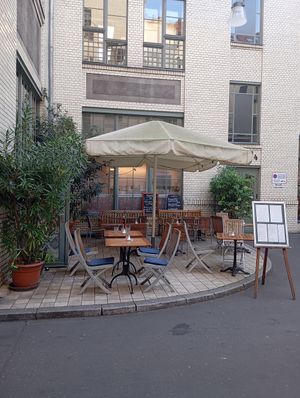 Restaurant outside at Oxymoron in Berlin