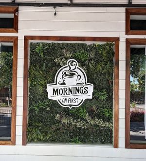 Outside at Mornings on First in Livermore