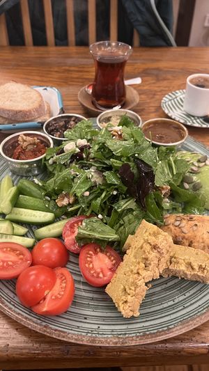 Breakfast set  at Kahve 6 in Istanbul