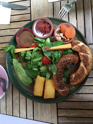 Vegan breakfast. at Kahve 6 in Istanbul