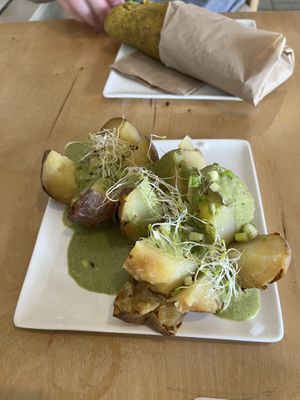 Baked potato  at The Green Moustache - Lorimer Rd in Whistler