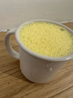 Turmeric latte   at The Green Moustache - Lorimer Rd in Whistler