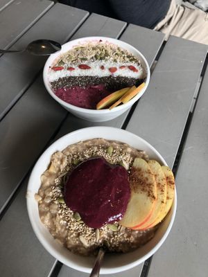 Breakfast bowls at The Green Moustache - Lorimer Rd in Whistler
