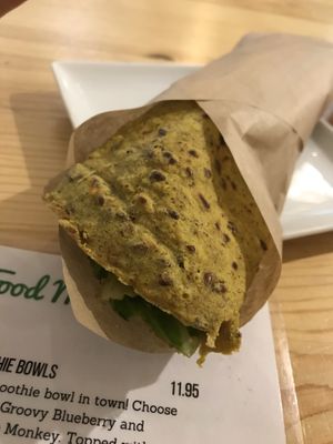 Breakfast wrap at The Green Moustache - Lorimer Rd in Whistler