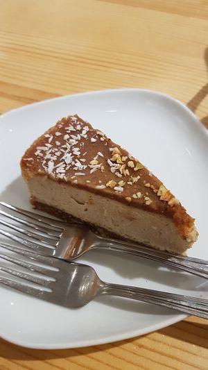 Raw cheesecake at The Green Moustache - Lorimer Rd in Whistler