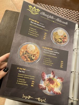 Menu  at Simba in Plzen
