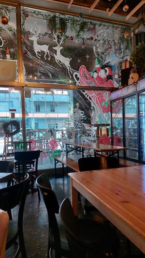 Christmas Decorations at Jungle Joy Bar - Restaurant in Gzira