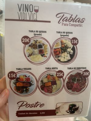 Boards  at Vino vidi vici in Tenerife
