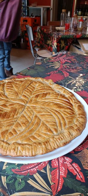 Galette des rois... à la frangipane bien sûr !! at La Droguerie in Vernoux-en-vivarais
